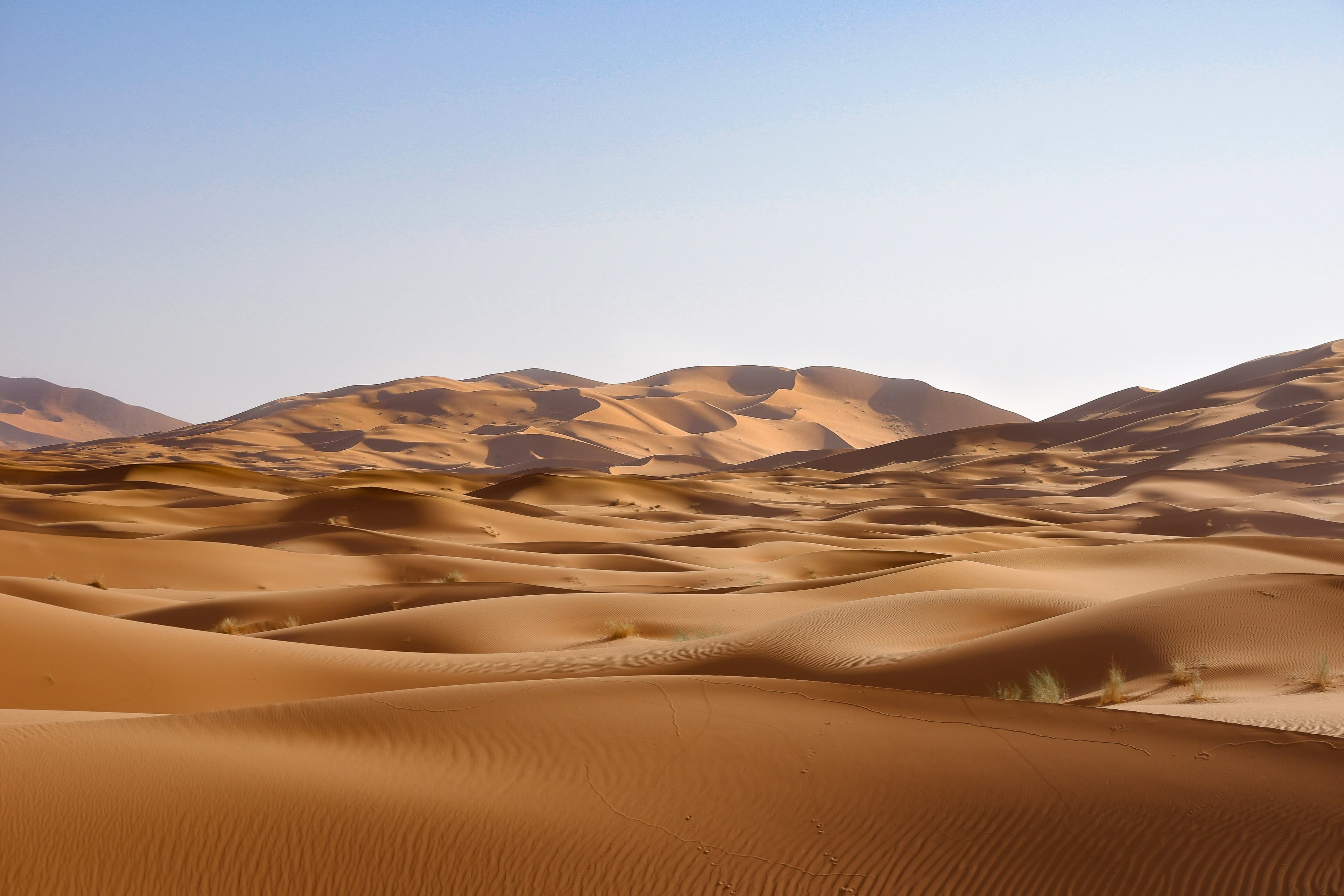 Desert landscape at Marathon des Sables